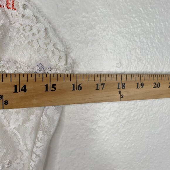 Vintage Fit Rite Lingerie Slip Dress Shadow Panel Babydoll Coquette White 34 NWT - Picture 11 of 13